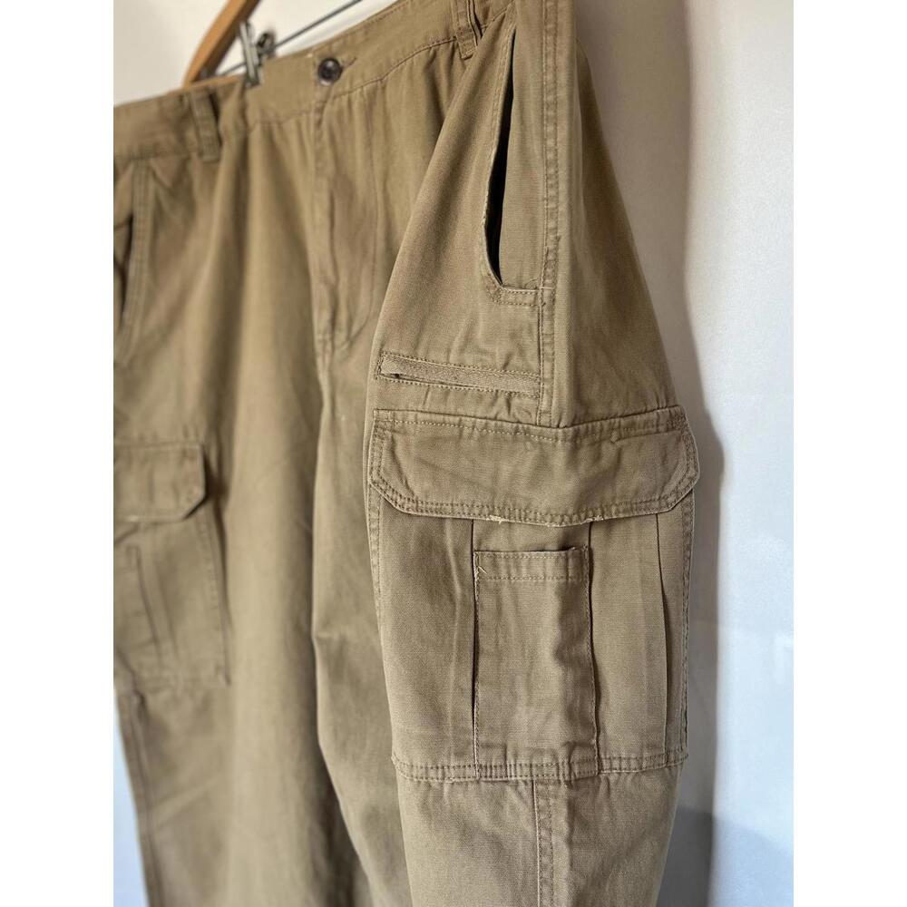 PLUGG Vintage Wash Cargo Pants 38x32 Tan Brown New With Tags - Picture 3 of 10